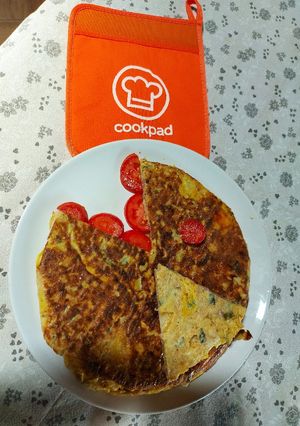 Foto di Torta salata mangia pomodori