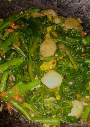 Foto resep Kangkung buncis balacan