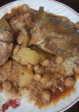 صورة لوصفة كسكسى بالدجاج