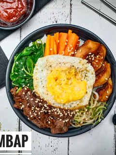 Foto resep Bibimbap (Nasi Campur Korea)