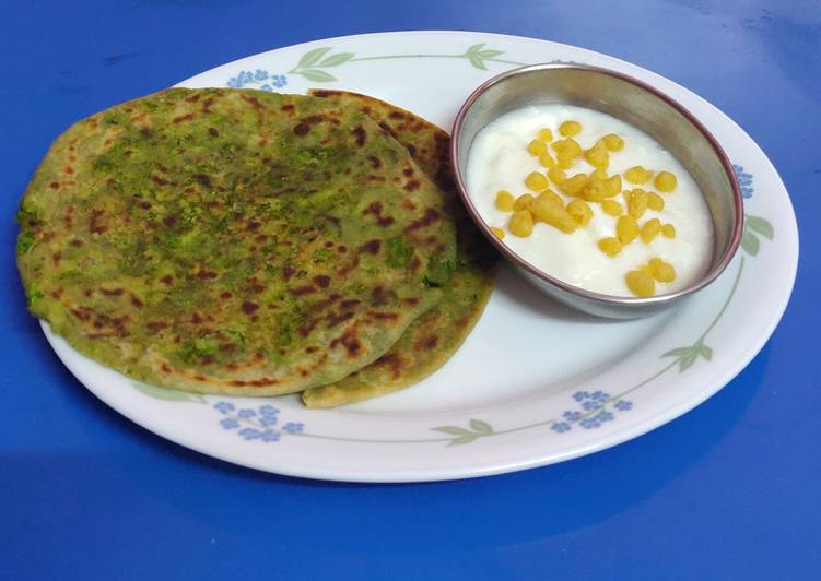 Easiest Way to Prepare Homemade Matar paratha(stuffed green peas paratha)