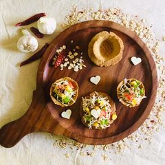 Healthy cupcakes pizza A picture of Healthy cupcakes pizza.