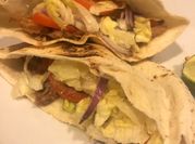 A picture of pita bread sandwich