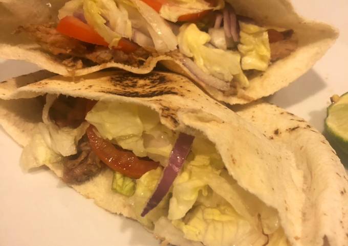 Pita Sandwich Stuffed With Leftover Pork Shoulder Recipe By Lyannev1991 Cookpad