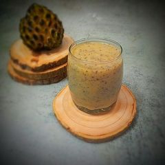 A picture of Custard apple and chia seeds Shake.