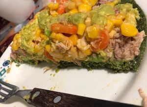 Una foto de Tortilla arcoíris de espinaca
