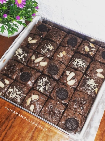 Cara Mudah Menyiapkan Resep Fudgy shiny brownie yang Enak Banget Anti Ribet, Mantap Sekali