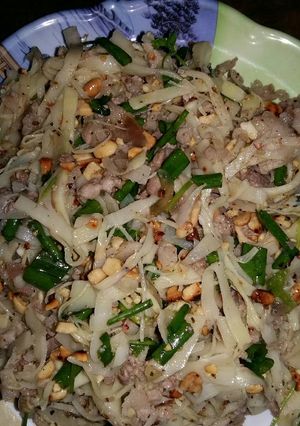 Hình của món Măng trộn.
