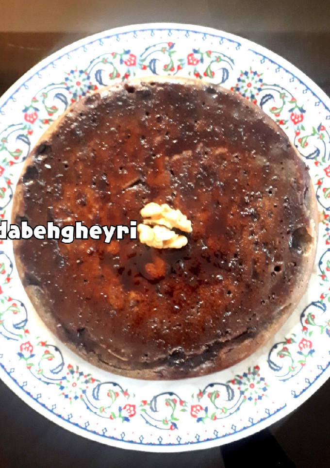 عکسی از دستور کیک قهوه (بدون فر)