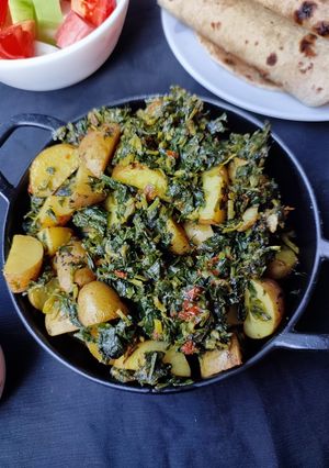 A picture of Methi Aloo Ki Sabji.