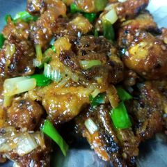 A picture of Crispy chilli baby corn.