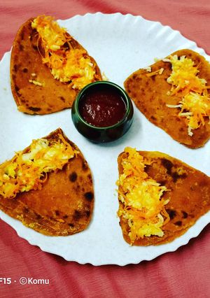 A picture of Carrot Paratha.