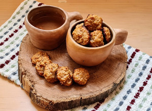 Una foto de Galletas de avena, banana y mantequilla de maní 🥜 sin azúcar ni edulcorante 🍌 veganas