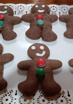 Una foto de Galletitas navideñas de chocolate 😍
