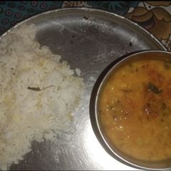 A picture of Dal chawal.