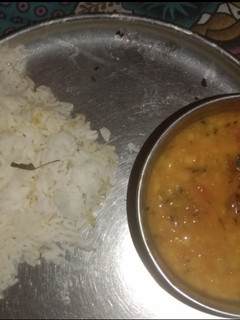 A picture of Dal chawal.