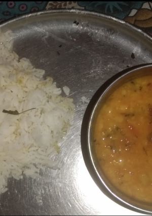 A picture of Dal chawal.