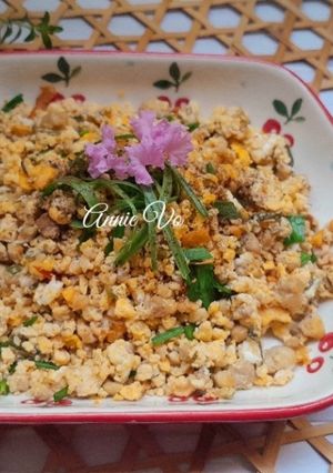 Hình của món Trứng rang thịt xay cà chua.