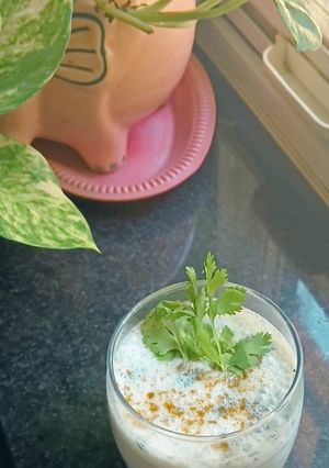 A picture of Moringa Masala Chaas (Moringa Spiced Buttermilk).