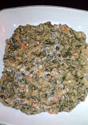 A picture of Creamed Kienyeji.