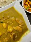 Green Coconut curry - serve with rice and instant kairi pickle