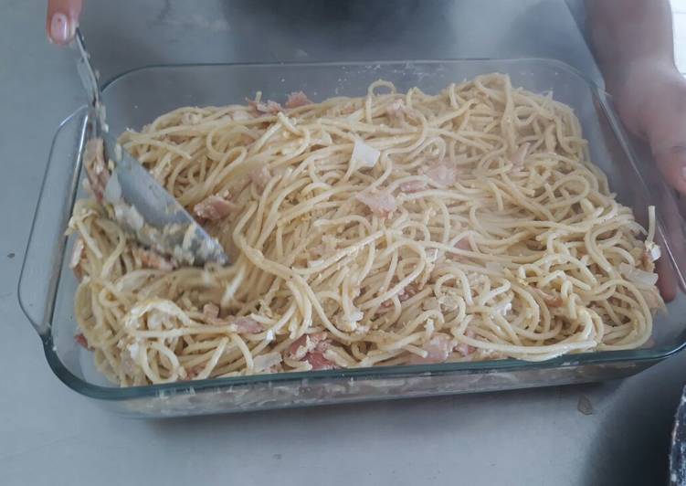 Spaguetti al gratín