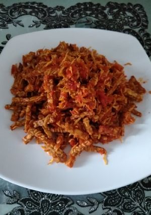 Foto resep Tempe teri nasi balado
