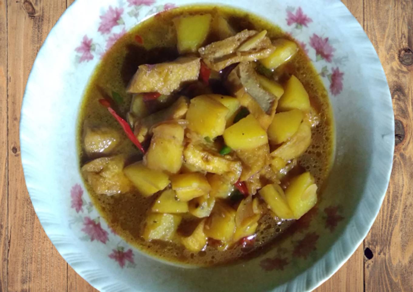 Tahu Kentang Kuah Kecap