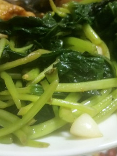 蒜炒莧菜 的食譜成品照片