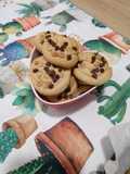 Biscotti girella alle gocce di cioccolato