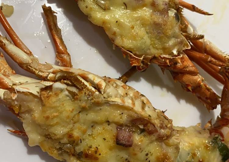 Resep Lobster / Udang Cheese - baked yang Menggugah Selera