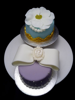 Una foto de Mini tartas cubiertas de fondant