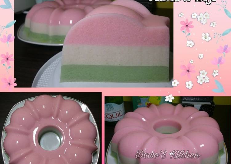 Puding Rainbow Jambu Biji