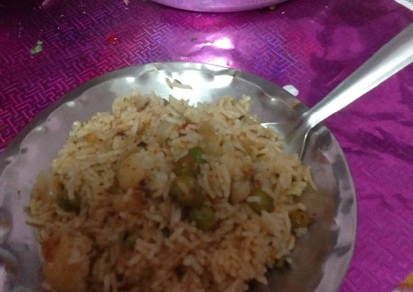 The mix veg pulao