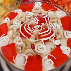A picture of Vanilla & Cream Fruit Trifle 💛❤️.