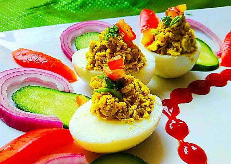 Recipe of Homemade Classic Deviled Egg/ Stuffed eggs/Russian eggs