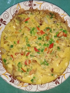 Foto resep Telur dadar Pizza