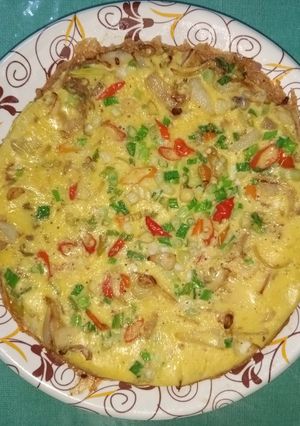 Foto resep Telur dadar Pizza