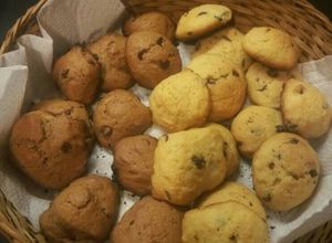 Una foto de Galletas vainilla y chocolate con chispitas de chocolate