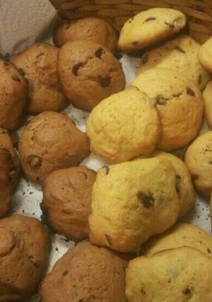 Una foto de Galletas vainilla y chocolate con chispitas de chocolate
