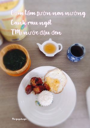 Hình của món Cơm tấm _sườn non nướng.