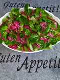 Feldsalat mit asiatischem Dressing