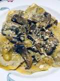 Creamy Mushrooms 🍄 with Ravioli