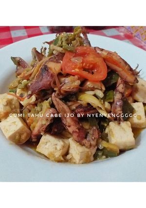 Foto resep 🦑 Cumi Asin Tahu Cabe Ijo 🦑