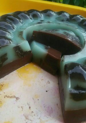 Foto resep Puding blueberry coklat oreo🍮💓