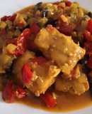 Merluza en salsa de verduras
