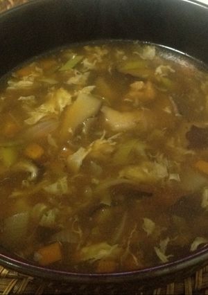 A picture of Hot and Sour Soup, My Way.