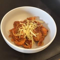 A picture of Tomato & Cheese Pasta.