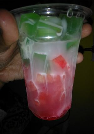 Foto resep Es agar semangka susu cocopandan