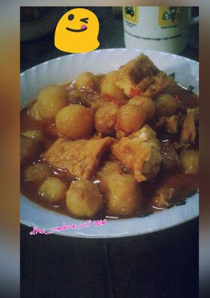 Foto resep Sayur tahu kentang rindil